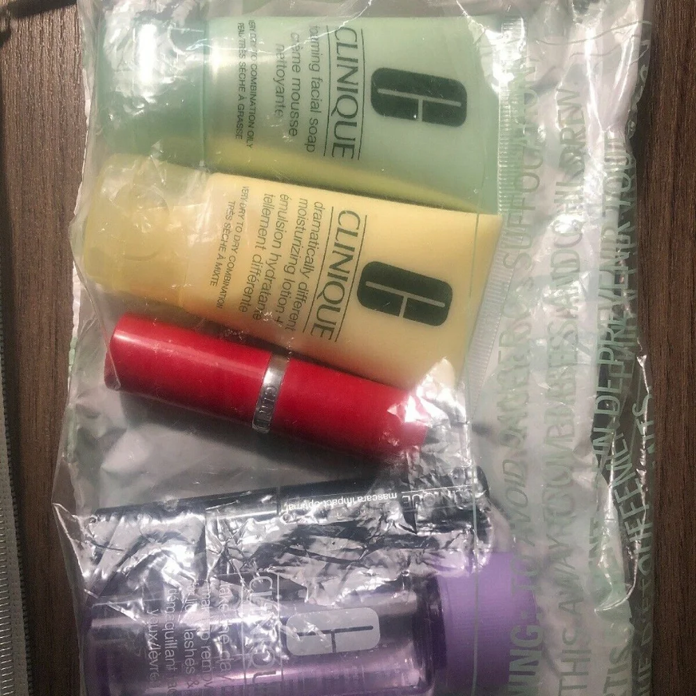 CLINIQUE 6p Make Up Skincare Lip POP Mascara Soap Lotion Cleanser $125